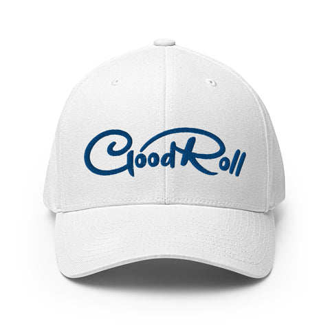 Good Roll - Blue - Fun MVP - WhiteFun Hat [FlexFit]Good Roll - Blue - Fun MVP - White