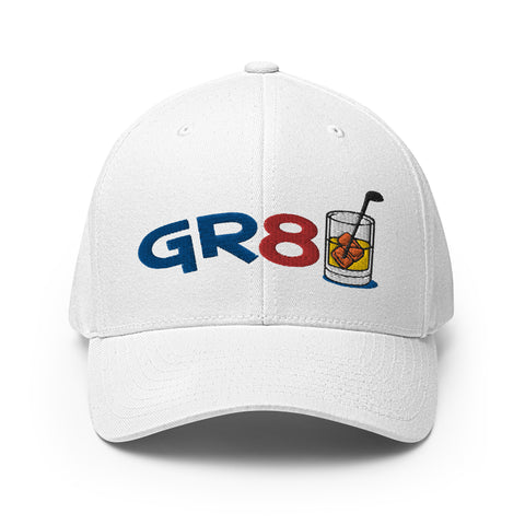 GR8 Shot - Fun MVP - WhiteFun Hat [FlexFit]GR8 Shot - Fun MVP - White