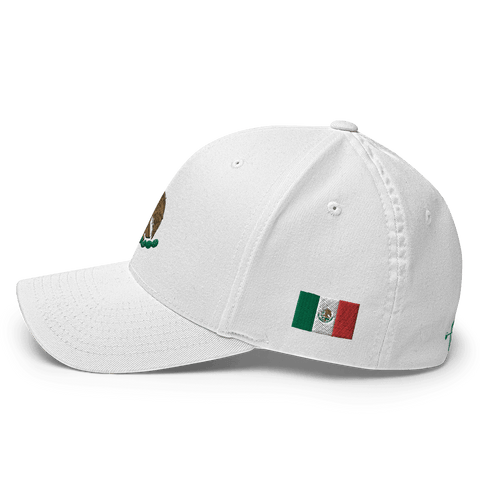 Golf Master Hat - Mexico Golfing Eagle Emblem - [white] [flex Fit]