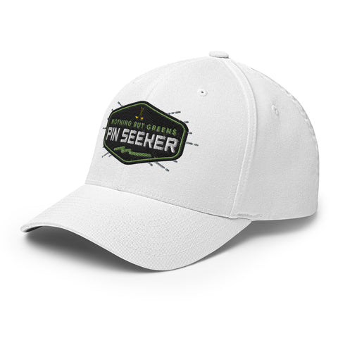 Nothing But Green Pin Seeker - Fun MVP - WhiteFun Hat [FlexFit]Green Pin Seeker - Fun MVP - White