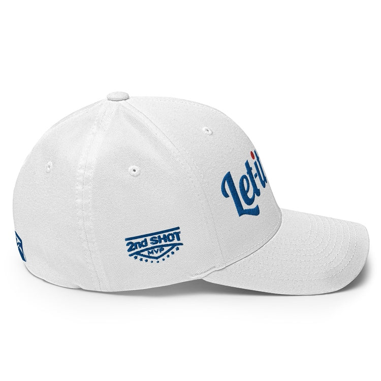 Let It Fly - Blue - Fun MVP - WhiteFun Hat [FlexFit]Fly - Blue - Fun MVP - White