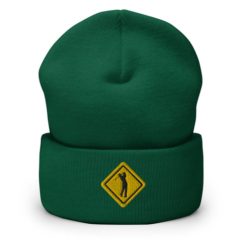 Golf Yield Sign - Fun BeanieBeanieGolf Yield Sign - Fun Beanie