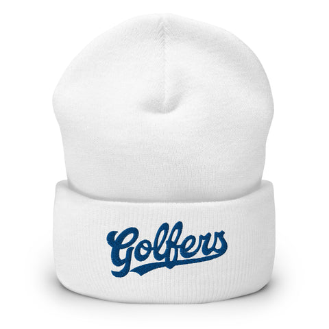 Golfers - Fun Beanie - WhiteBeanieGolfers - Fun Beanie - White