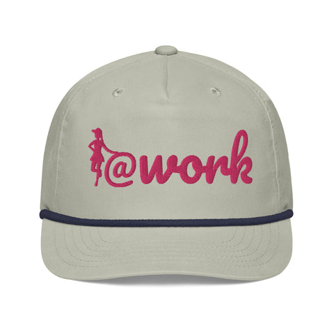 At Work Logo - Cart Girl Rope HatCart Girl [open back]Work Logo - Cart Girl Rope Hat