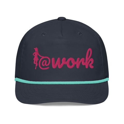 At Work Logo - Cart Girl Rope HatCart Girl [open back]Work Logo - Cart Girl Rope Hat