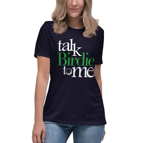 Talk Birdie to Me - Women's Relaxed T-Shirt [dark colors]Shirts-Shirt [dark colors]